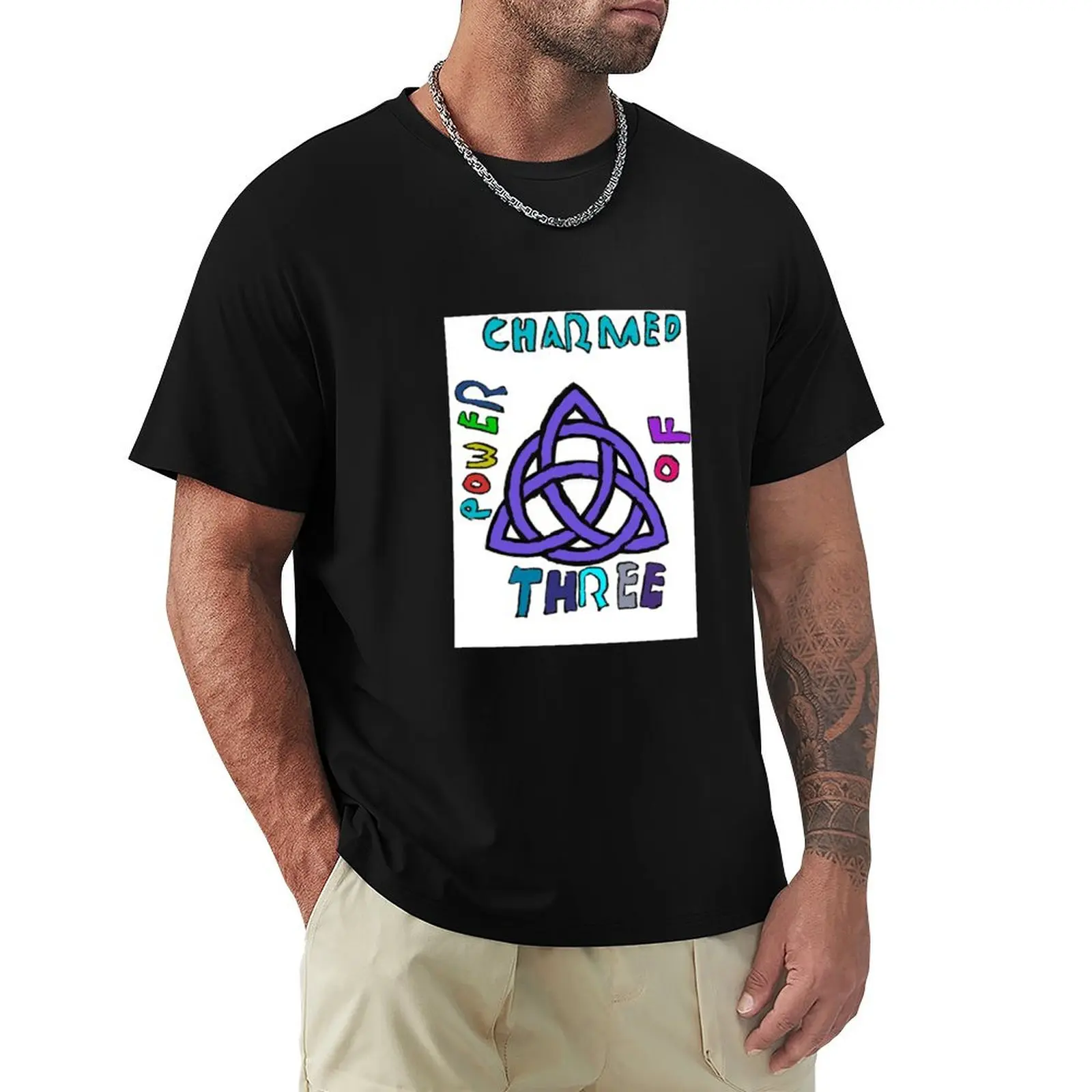 

Charmed tattoo. T-Shirt tees T-shirts oversize plus size clothes mens tall t shirts