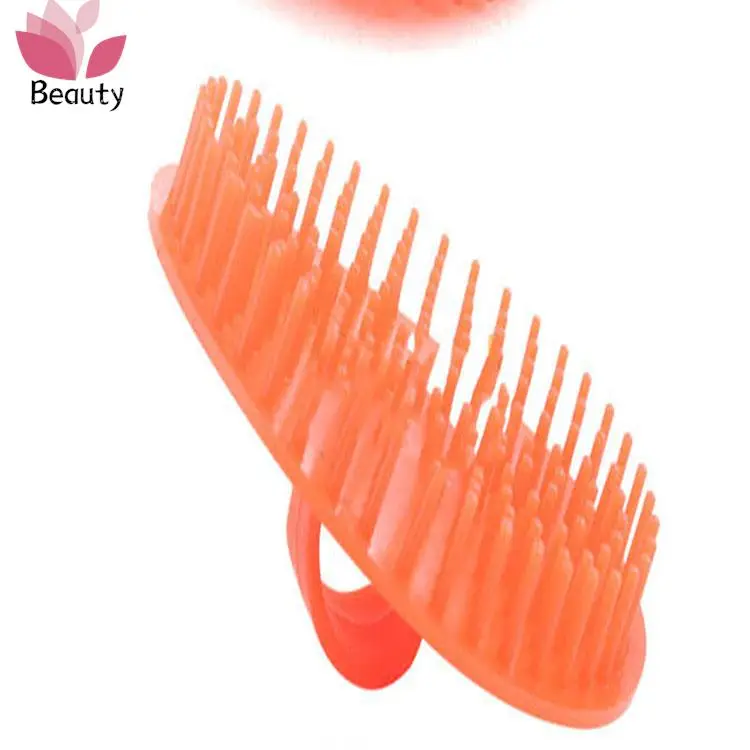 1PC Comfortable Handheld Massage Brush Head Body Scalp Massage Brush Comb Hair Cleaning Comb  Massage Comb