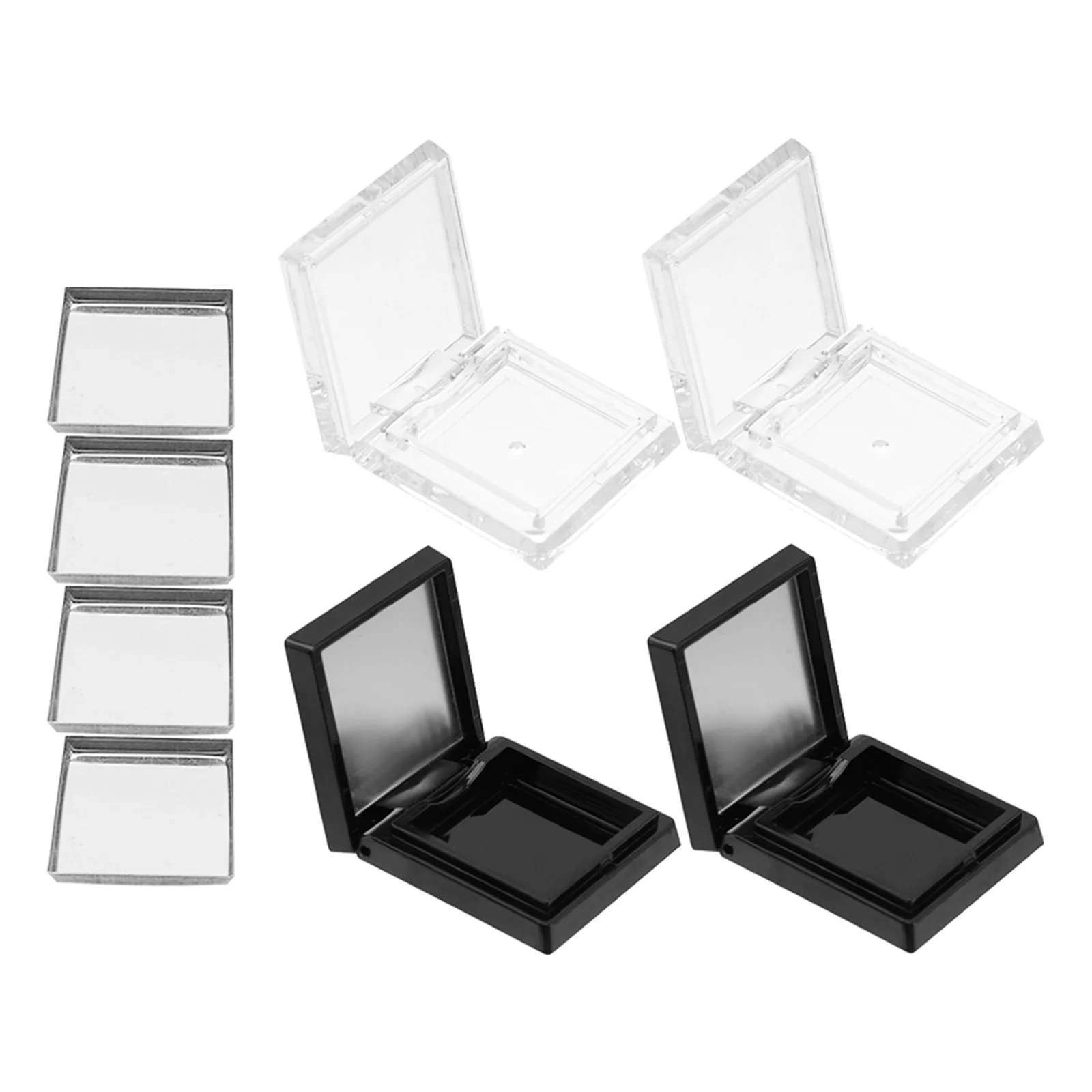 

1Set Eyeshadow Box Empty Mixing Plate Portable Makeup Organizer Storage Tray Travel Blusher Highlighter Eyebrow Powder