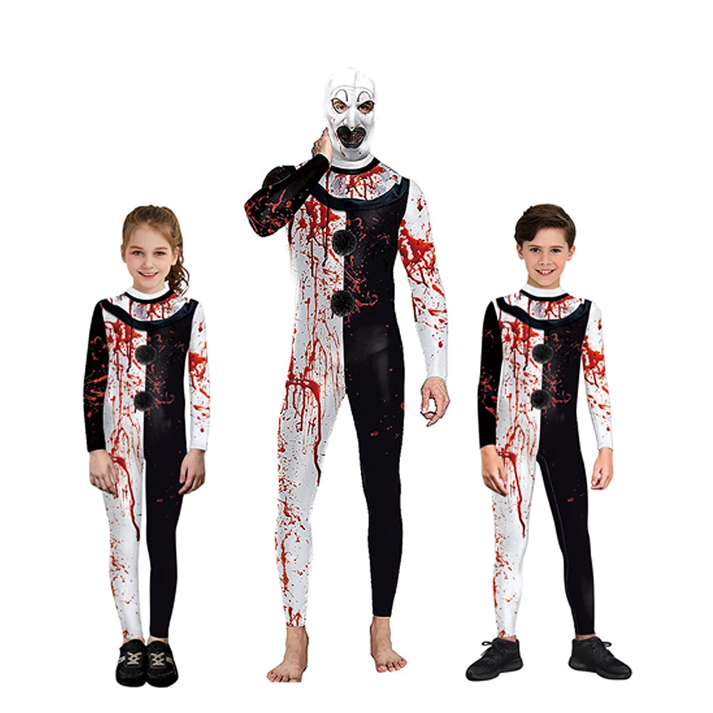 

Horror Bloodsplatter jumpsuit set - Adult and Child Sizes | 2025 Halloween Horror Party | Family Matching Set
