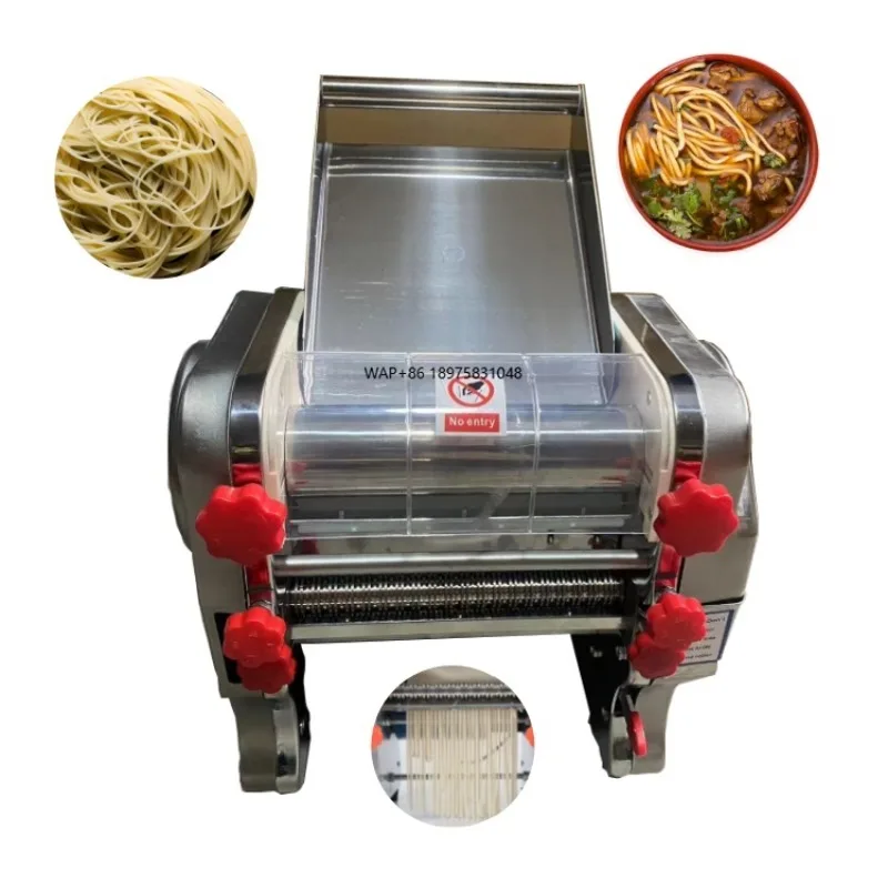 

Электрическая машина для прессования лапши из нержавеющей стали для коммерческого использования, машина для изготовления макаронных изделий с функцией раскатки лапши