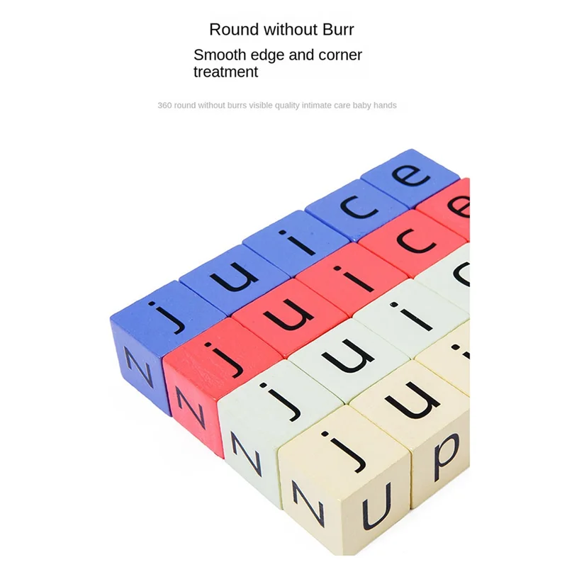 A19Q-Kinderen Alfabet Spellingspel Kinderen Engelse Kaart Strijd Roterende Bouwstenen Rekwisieten