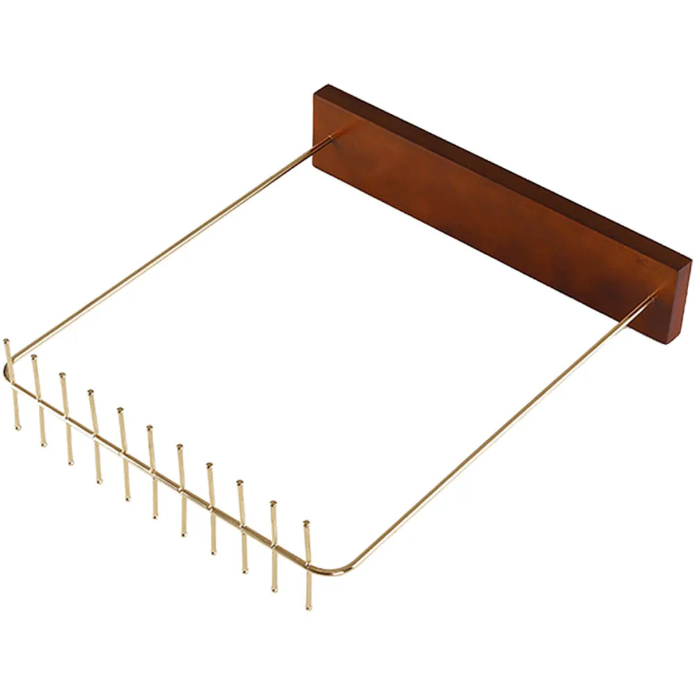 

Wood Jewelry Display Stand for Necklaces Bracelets Earrings Keychain Holder Hanging Organizer Rack Storage Case