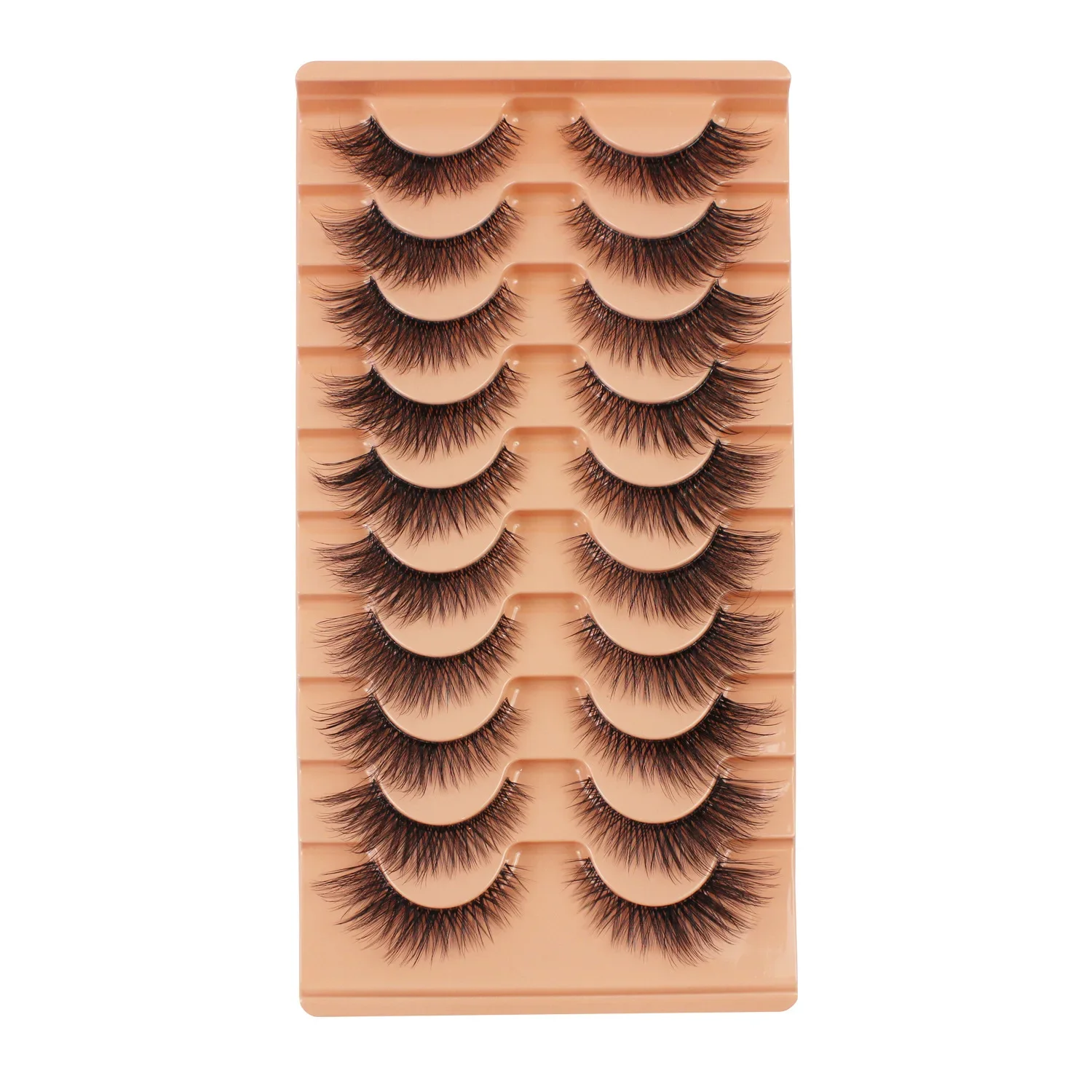 Lashes Large Capacity Natural Lashes Cluster Cat Eye Lash Soft Cross Wispy False Eyelashes Eyelash Extension for Party MakeUp