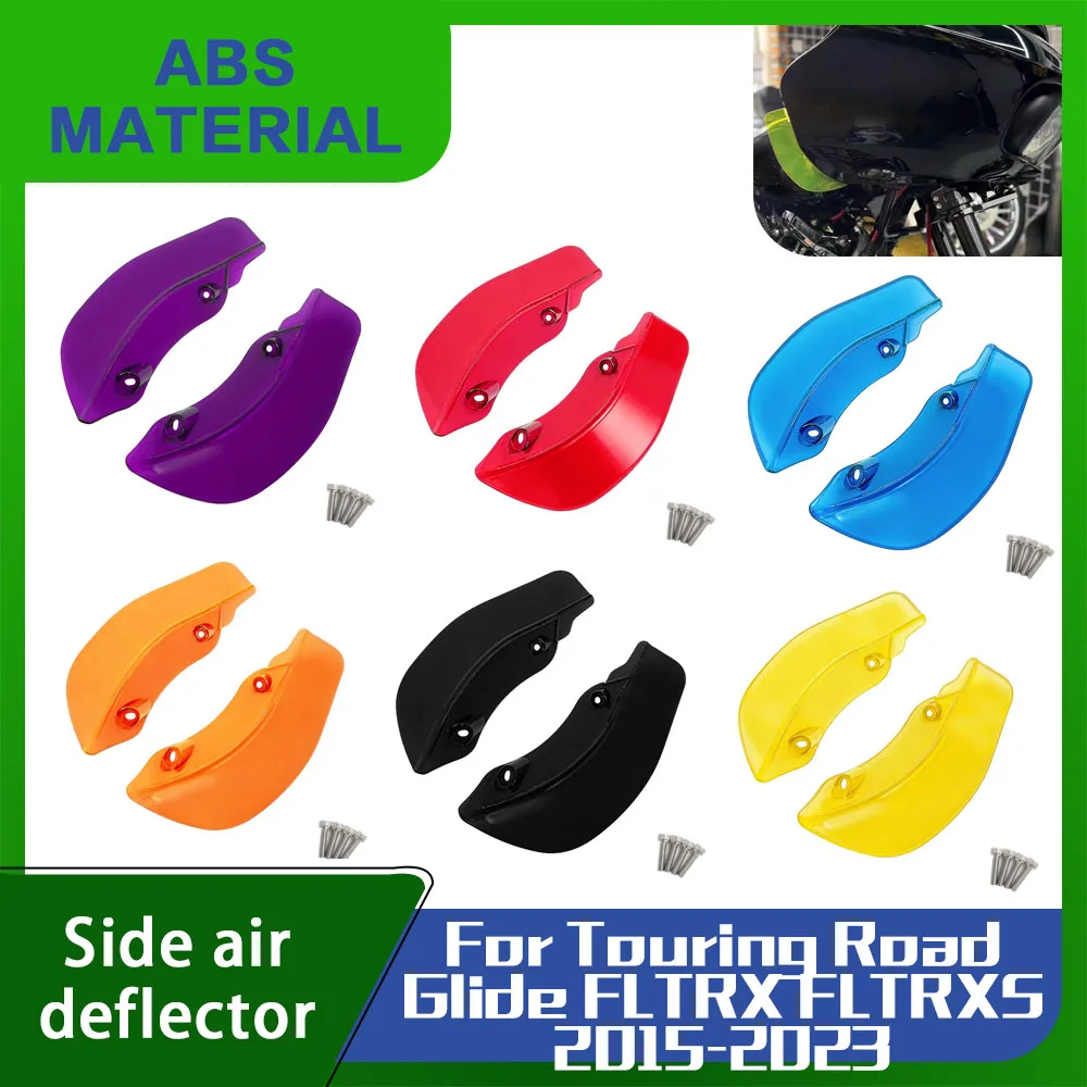 Deflectores de Aire Laterales Anchos para Motocicleta Harley Touring Road Glide FLTRX FLTRXS 2015-2023 2022 2021, Accesorios