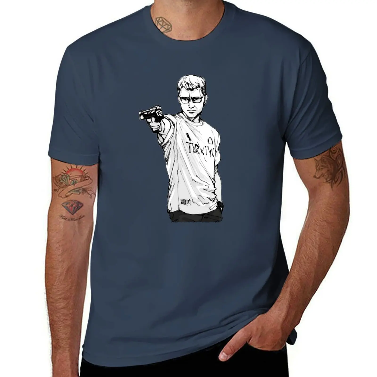 

Yusuf Dike Turkish Pistol Shooter T-Shirt man t shirts graphic t shirts cotton 100% T-Shirt