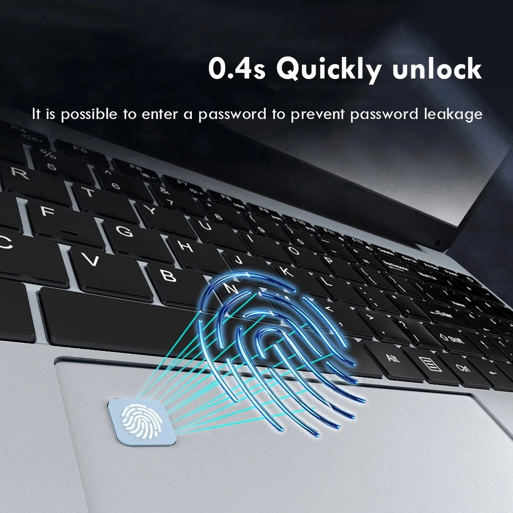 كمبيوتر محمول IPS مقاس 15.6 بوصة Intel Celeron N4000 كمبيوتر محمول بصمة فتح Windows 11 Pro 16GB DDR4 1 تيرا بايت 2 تيرا بايت SSD أجهزة الكمبيوتر المحمولة