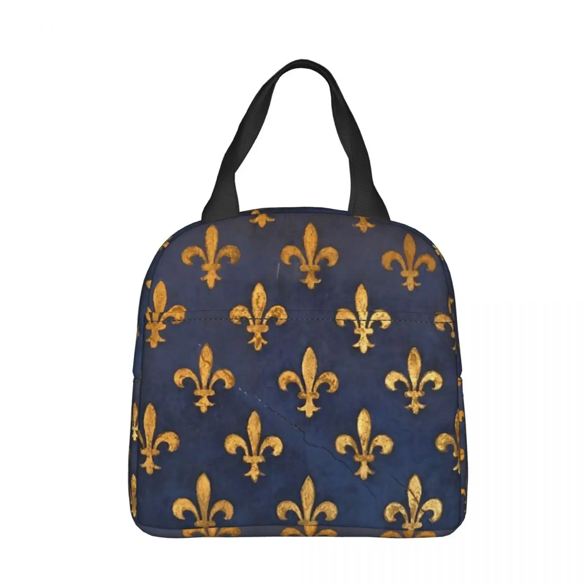 Florence Insulated Lunch Bag Cooler Bag Lunch Container Fleur De Lis Lily Flower High Capacity Tote Lunch Box Bento Pouch Beach