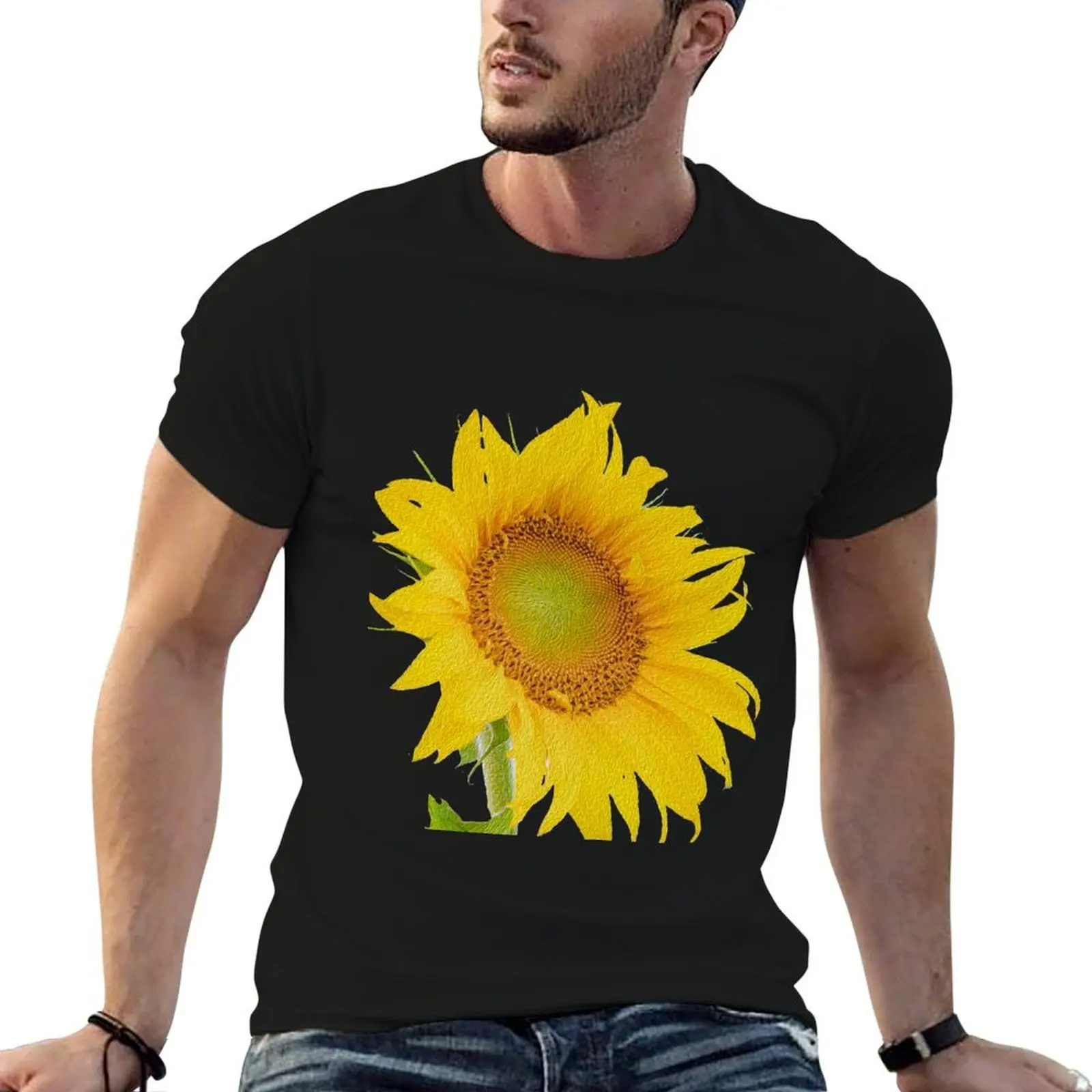 

Sunflower Bloom T-Shirt anime t shirts oversize anime tshirt funny t shirts cotton T-shirt