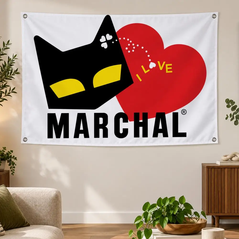 Automotive S-SEV Marchal Flags Banner Decor for Bedroom,Garden,Party,Club,Gaming Room,Indoor Outdoor