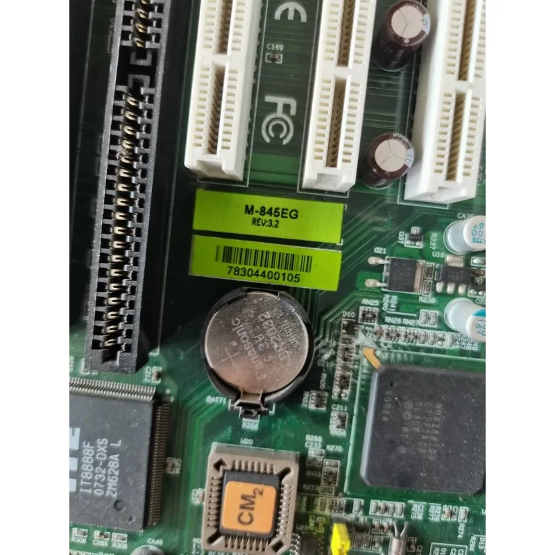 Used M-845EG REV: 3.2 industrial optoelectronic equipment main board dual network interface card 3 ISA slots, spot