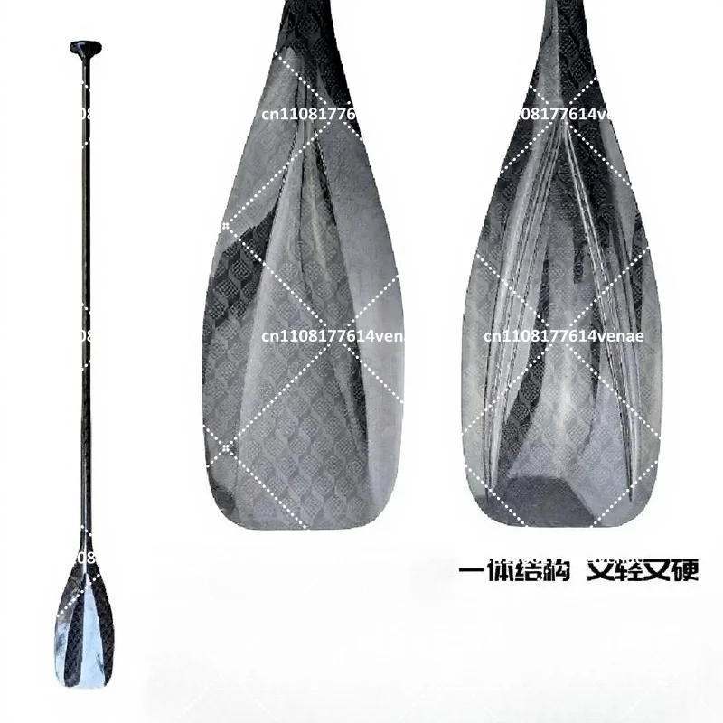All Carbon Fiber SUP Paddle Fixed Length Lightweight Stand Up Paddle Board Paddle with 3D Carbon Pattern