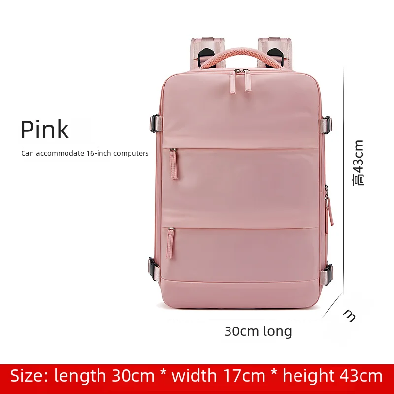 กระเป๋าเป้สะพายหลังใส่แล็ปท็อปสำหรับผู้หญิงขนาด15.6นิ้วกระเป๋าเป้สะพายหลังสำหรับนักเรียนผู้หญิงชาร์จไฟผ่าน USB รองเท้าอิสระเป้กระเป๋าเดินทางกระเป๋าเป้สะพายหลังกลางแจ้ง