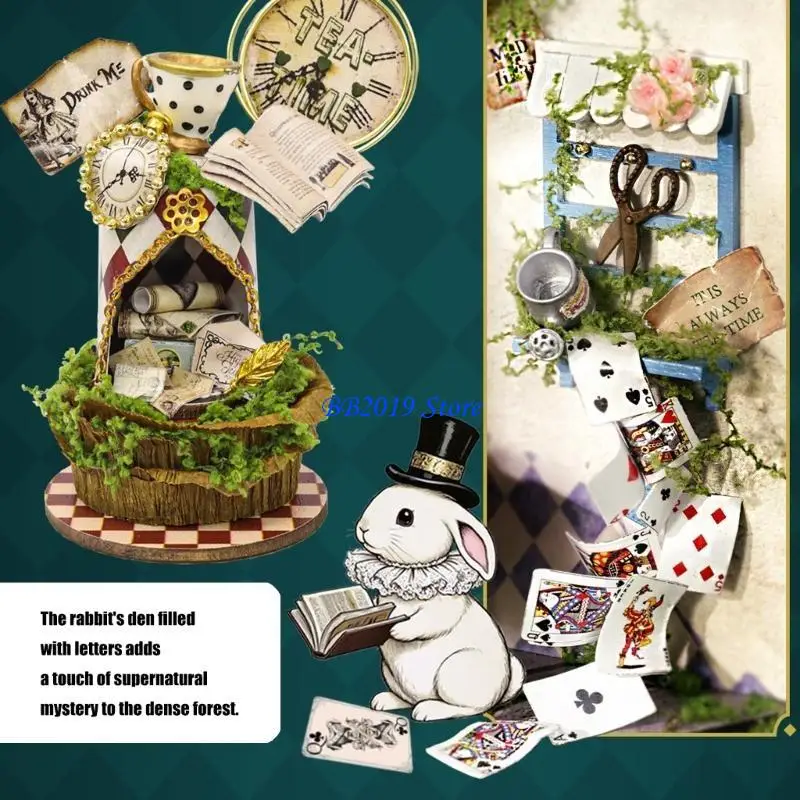 

Q0KB наборы для ландшафтного строительства, деревянная кабина, сцена, строительная игрушка для взрослых, детей, подарок