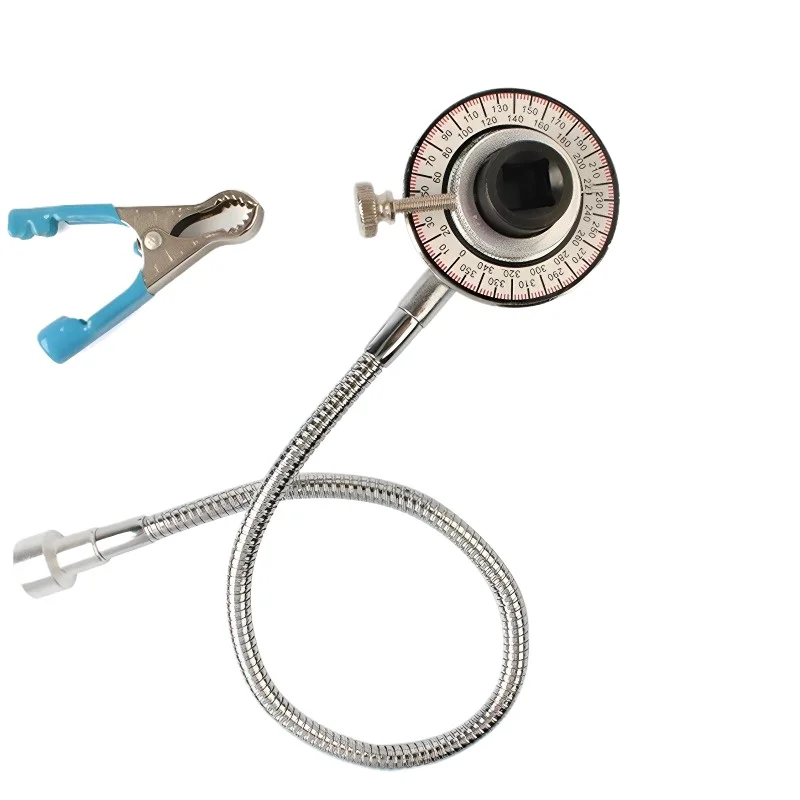 1/2 Torque Indexer, Torque Angle Gauge, Gauge Torque Angle Meter, Pointer Dial Magnet, Clip 2-in-1