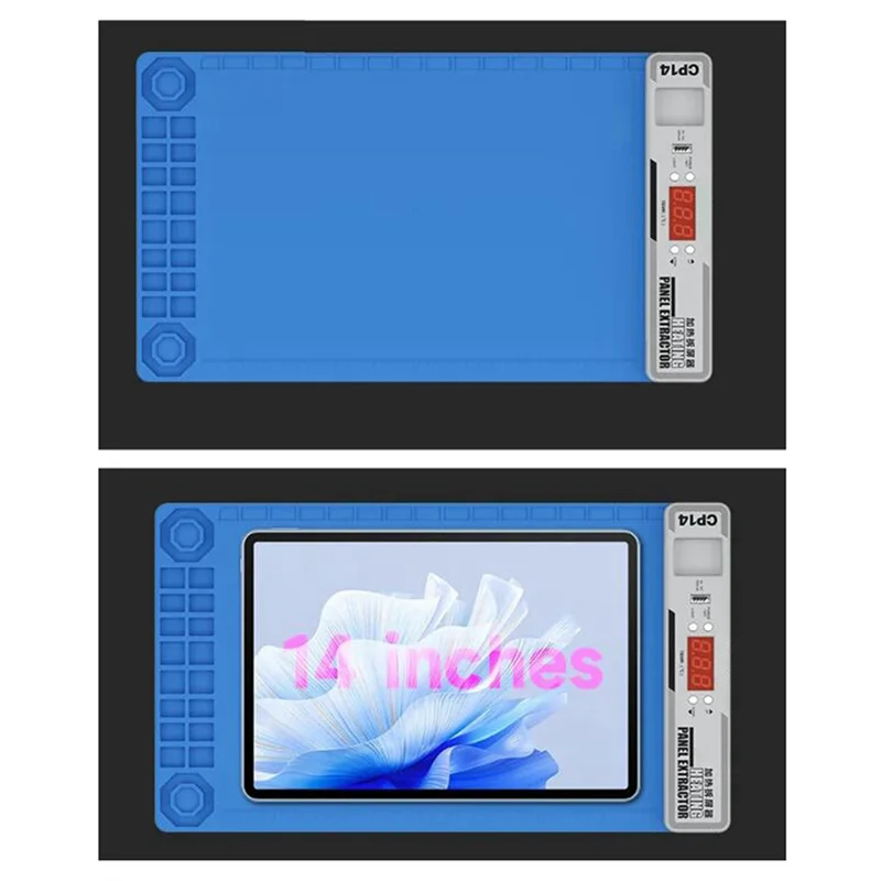 A23F-MECHANIC CP14 LCD Screen Separator Phone Pre-Heating Remove Pad With Dust Light For Phone Repair 14Inch Platform US Plug