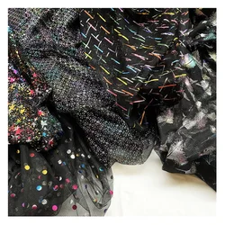 Multicolored Printing Tulle Fabric for Summer Skirts Handmade Princess Dress Mesh Cloth DIY Clothing Decoration Net Fabric