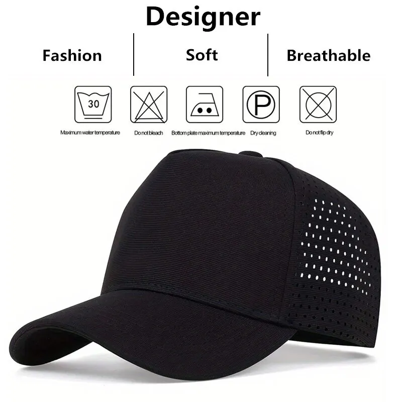 Unisex Solid Color Breathable Baseball Caps Spring and Summer Outdoor Adjustable Casual Hats Sunscreen Hat