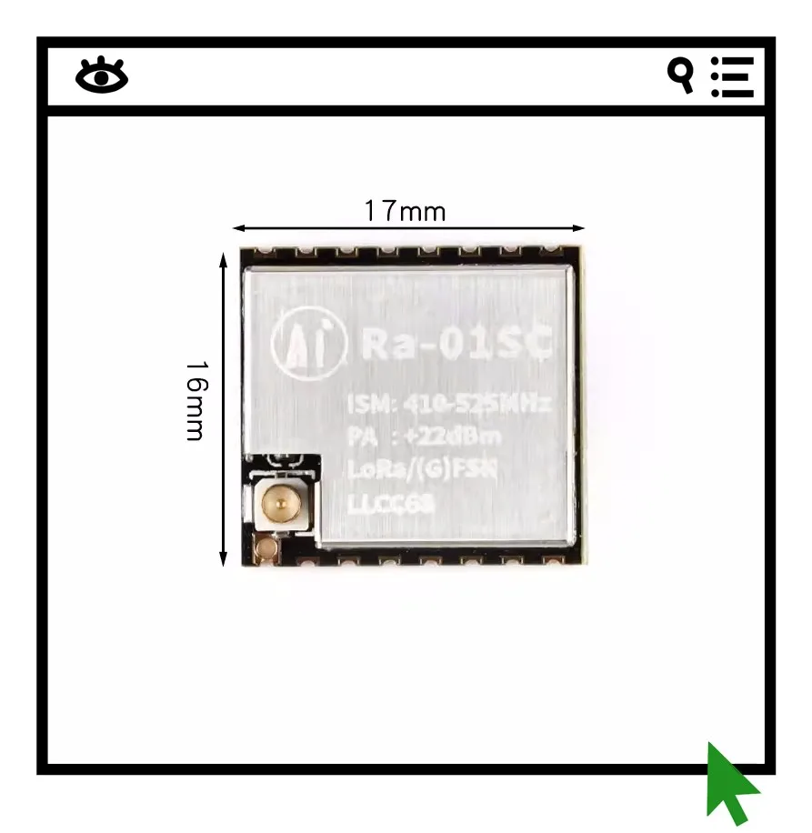 

2 шт. беспроводной модуль LoRa с расширенным спектром a-01SC/беспроводной радиочастотный модуль с интерфейсом SPI, чип LLCC68
