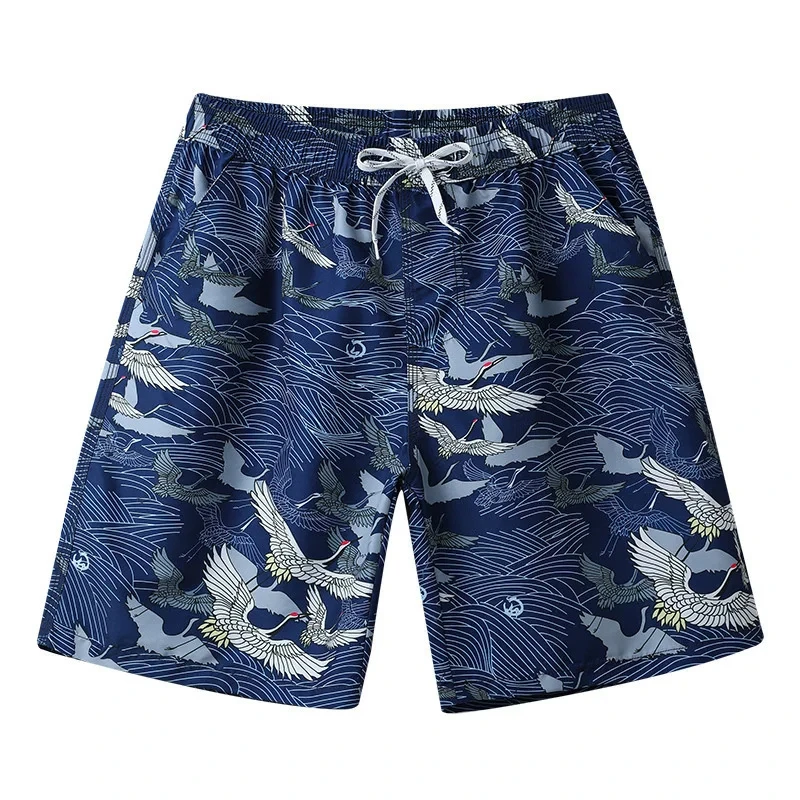 Hawaii Style 3d Printed Beach Short For Men Colorful Leaf Feather Shorts Street Casual Comfortable Oversized Short Trousers