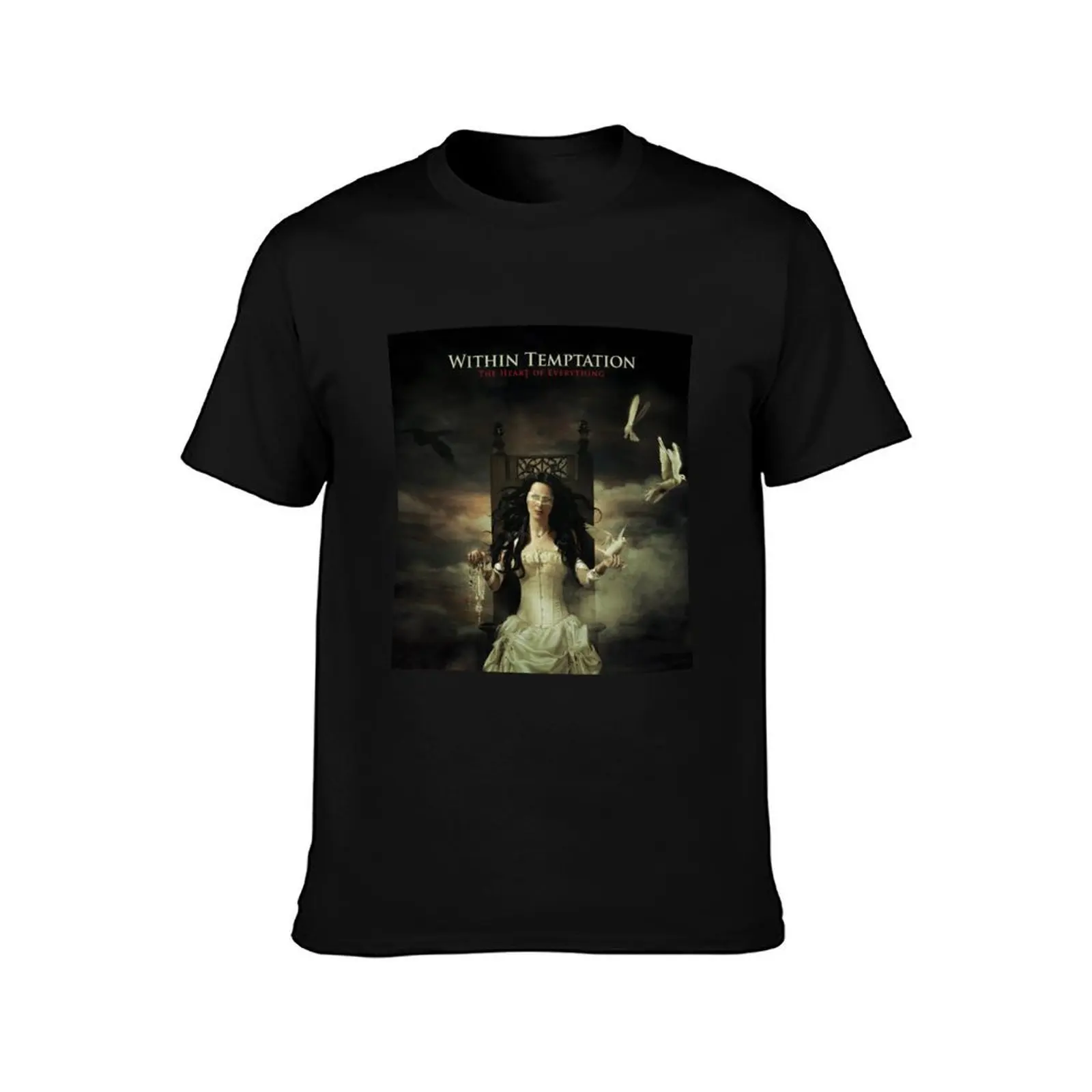 Within Temptation the heart of everything T-Shirt, Summer Casual Cotton Tee, Oversized Streetwear Tops, Vintage Graphic Print