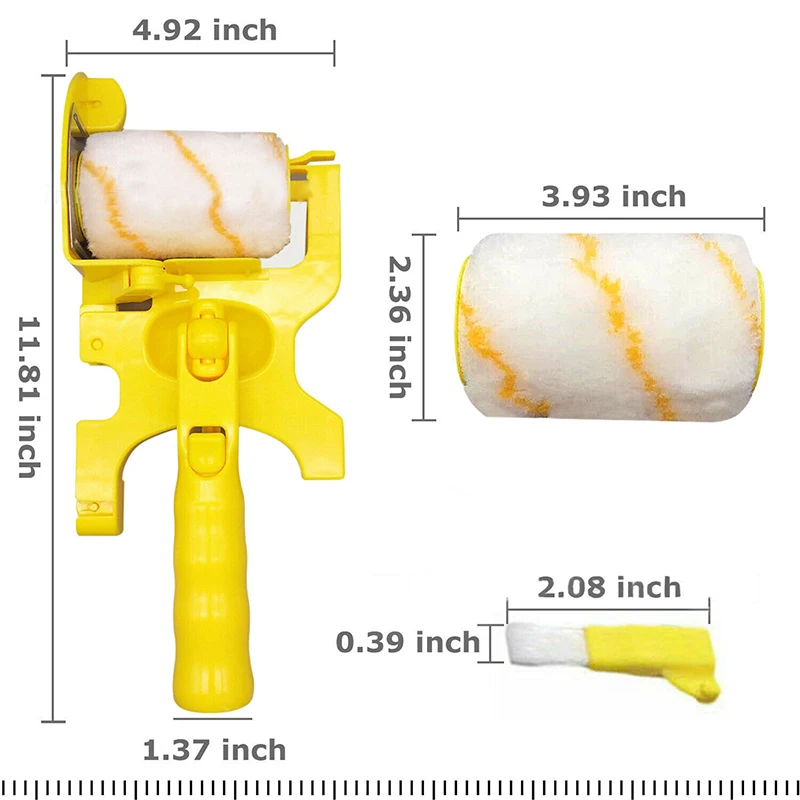 Multifuncional Latex Paint Brush for Wall Painting, No Dead Corner, Color Separation Tool, Treatment Tools