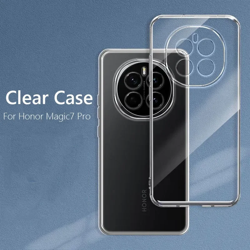 For Honor Magic7 Simple Slim Soft TPU Clear Transparent Phone Case  For Honor Magic7 Pro Magic 7 Pro 5G Cover Fundas Capa