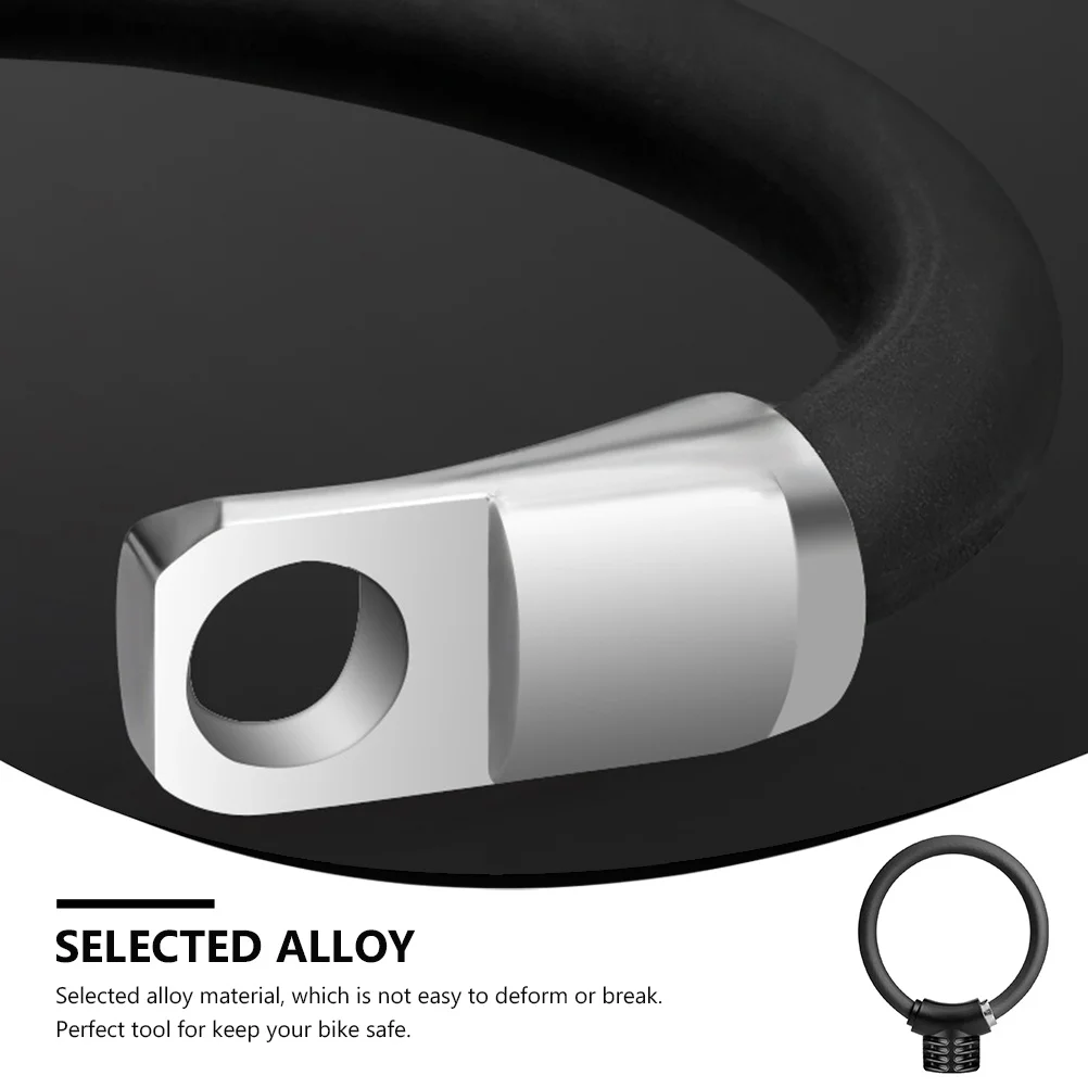 1Pcs Bike Security Ring Shaped Lock Durable Alloy Thickened Anti-Theft Cycling Safety Lock Portable Reflective
