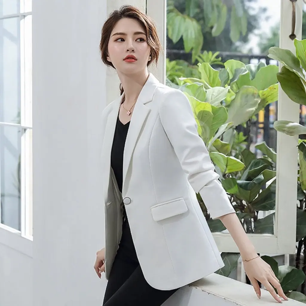 

Women's Small Suit Jacket 9576 Fried Street Korean Style Slim-fit Casual Elegant All-match Spring Autumn