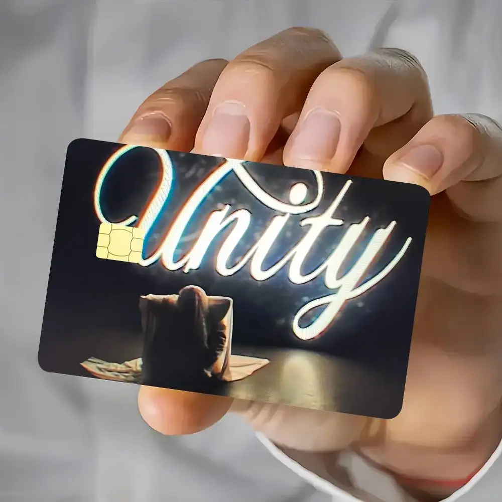 Unity J-Joost KleInS Singer Card Stickers Waterproof Film Skin Cover 4PCS Credit Debit Front Decoration Bank Pass 3d Sticker