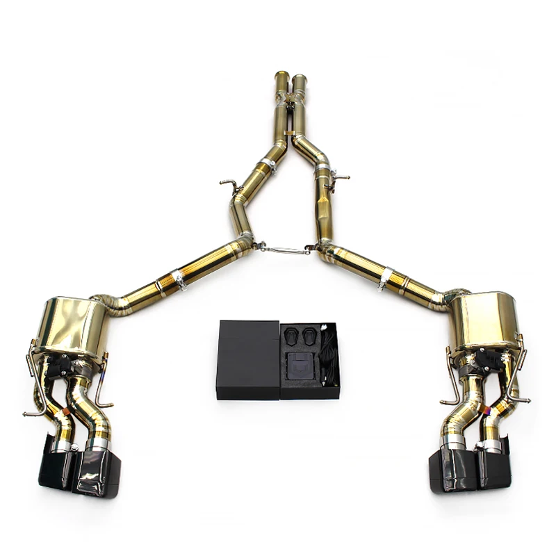 

YD Titanium Boska Exhaust System For Mercedes-Benz CLS63 AMG W218 5.5T 2013-2017 Valvetronic Catback Muffler With Control Kit