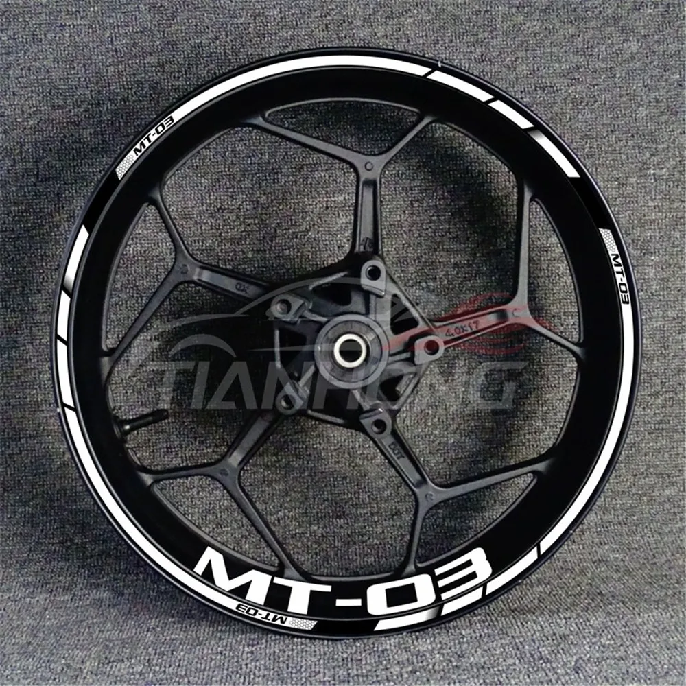 New locomotive MT-03 17-inch universal type modified wheel rim rim reflective waterproof decal sticker