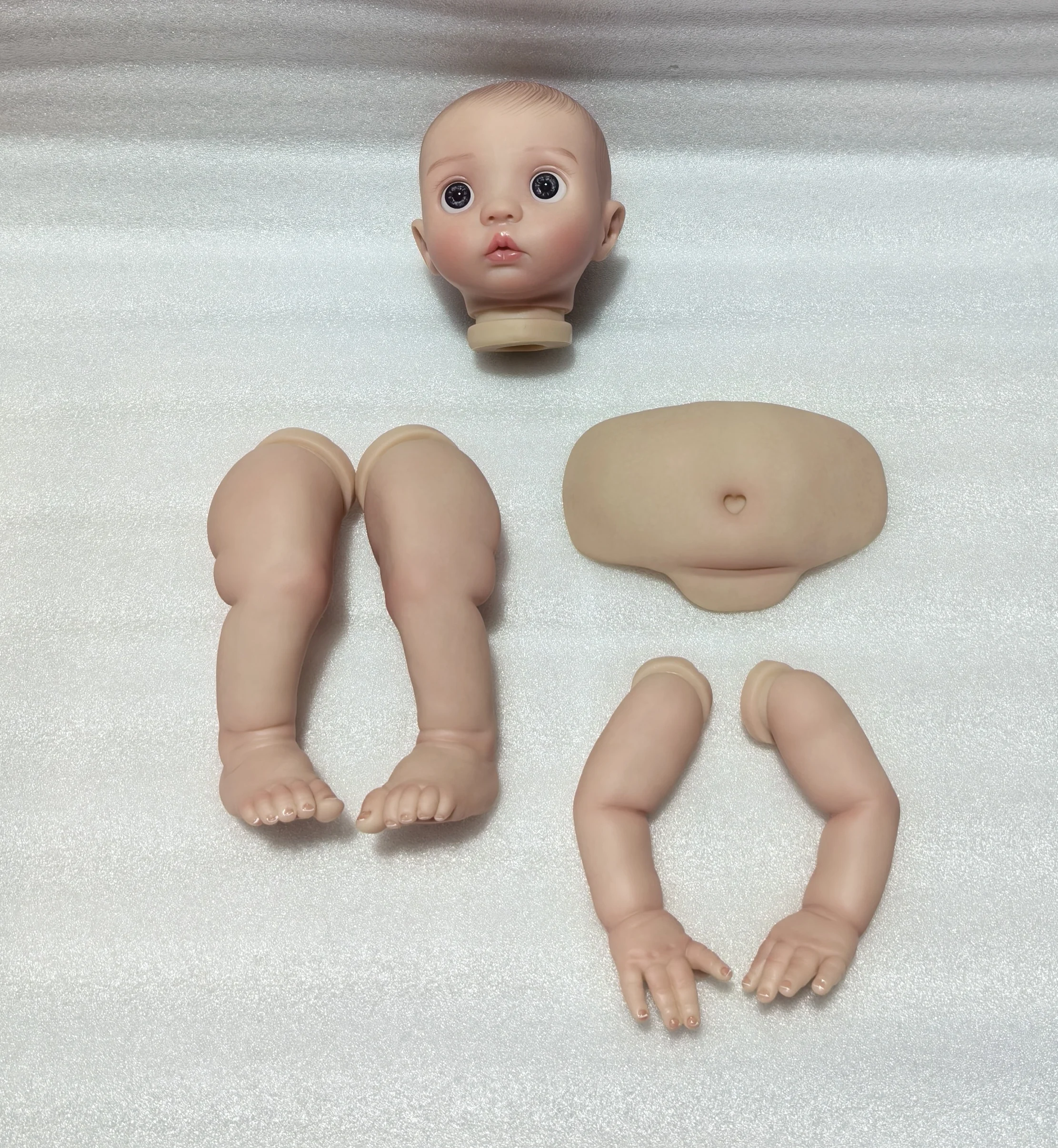 

NPK 16-дюймовый уже окрашенный комплект куклы Peeka поставляется с тканевым корпусом и тарелкой для живота, реалистичная игрушка Reborn Baby DIY