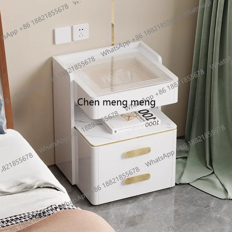 

Cool Cabinets Nightstand Drawers Wood Simple Organizer Bedside Table Nordic Decor Charging Mesitas De Noche Hotel Furniture