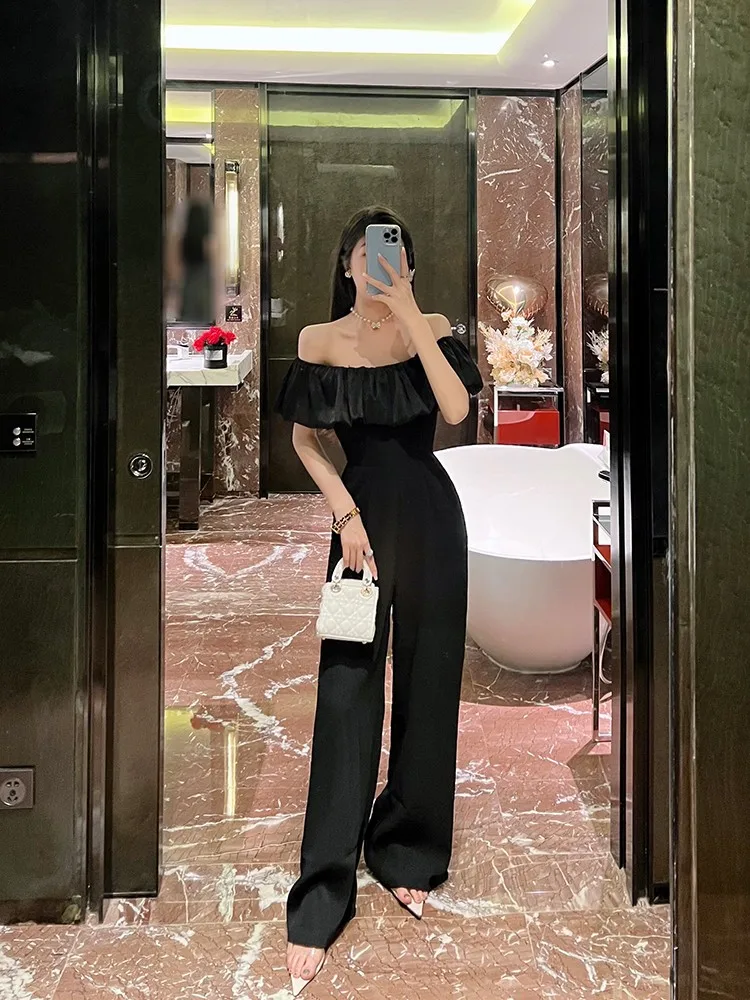 

Женский костюм Better LS Korean Sle: асимметричные брюки с высокой талией и широкими штанинами, длинная юбка, стройнящий крой