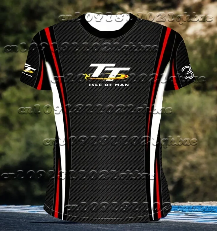 

Summer Men And Women Motorcycle Isle Of Man Tt Roundabout Race Loose Short Sleeve T-Shirt Breathable Quick Drying Short Sleeve