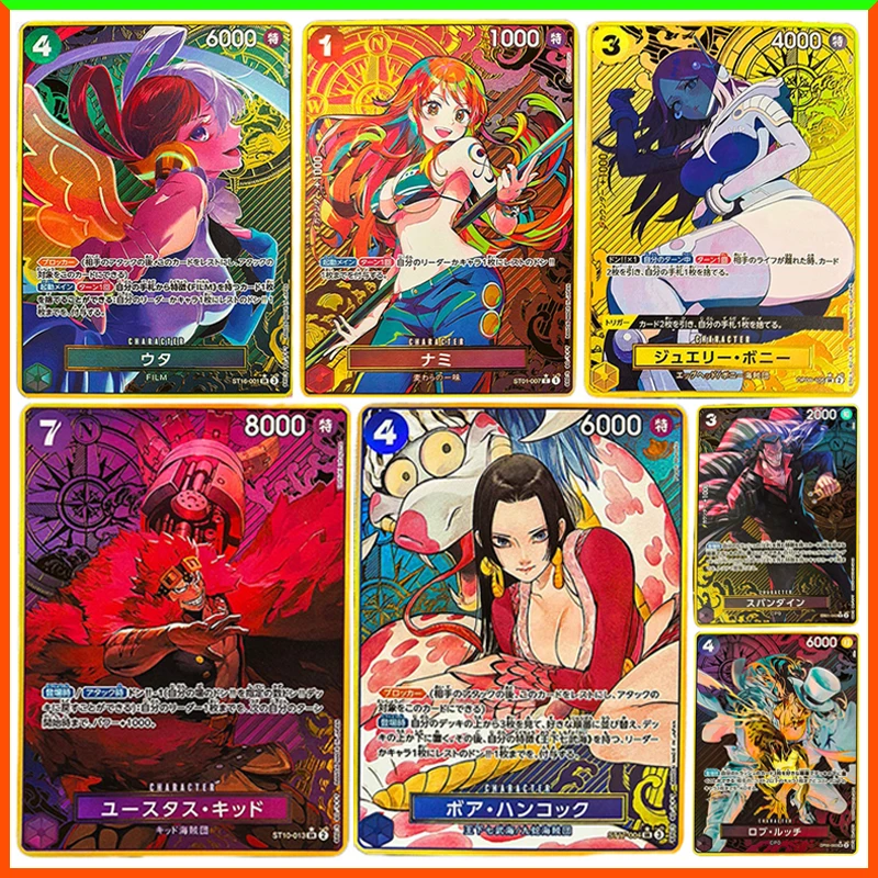 

Аниме ONE PIECE DIY ACG игрушки для мальчиков Hancock Uta Donquixote Rosinante Nami Mihawk Bonney игра коллекционные карты подарок на день рождения