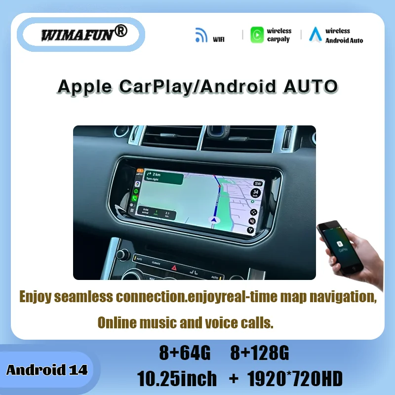 10.25' For Range Rover Vogue L405 2013-2017 Wireless Carplay OEM Menu Android 14 GPS Navigation Car Radio Multimedia Player