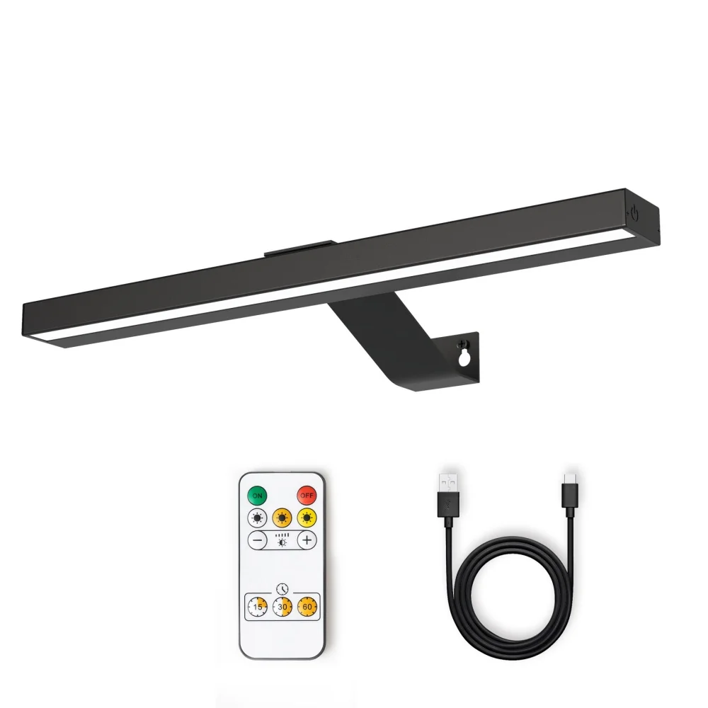 4000mAh LED Rechargeable Wall Lamp Modern Remote Control 3 Color Dimming Wireless Bathroom Mirror Light Aluminum Picture Lights