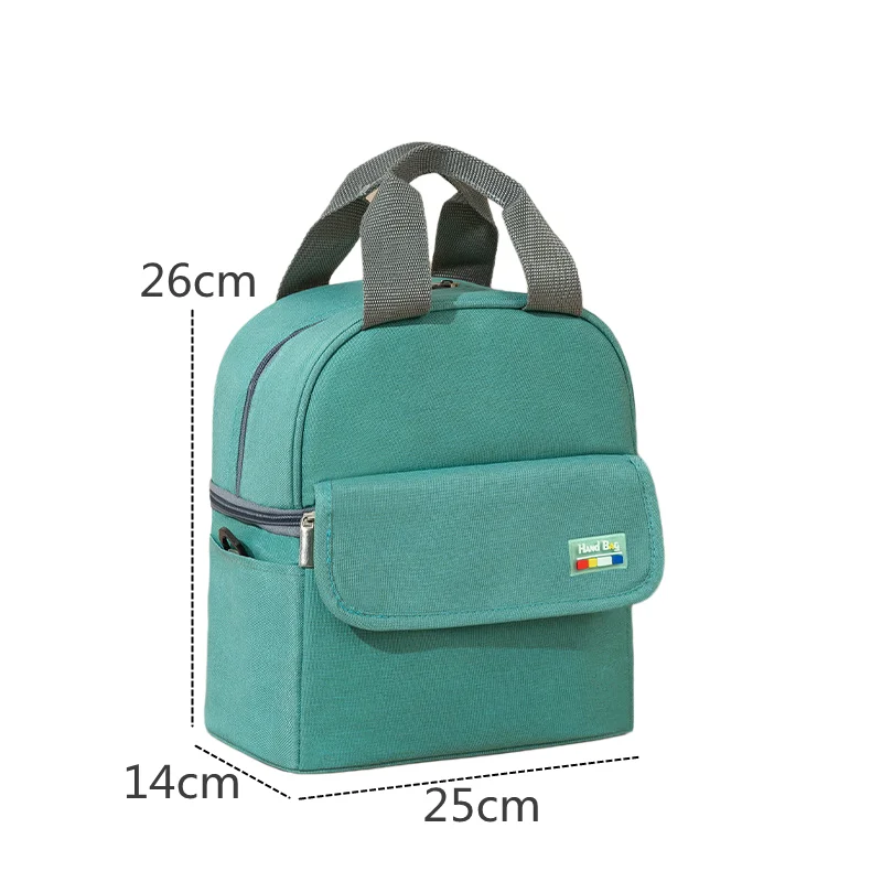 Thickened Double Layer Thermal Lunch Box Bag Women Portable Baby Food Insulated Bag Cooler Pouch Mommy Breast Milk Backpack