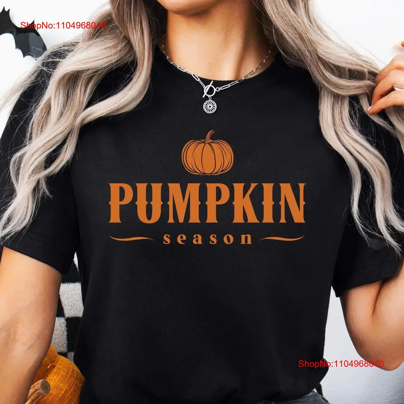 

Pumpkin Season T Shirt Cozy Autumn Cute Fall Halloween Costume Top Retro Just Because Lover for Friend vintage Washed homme