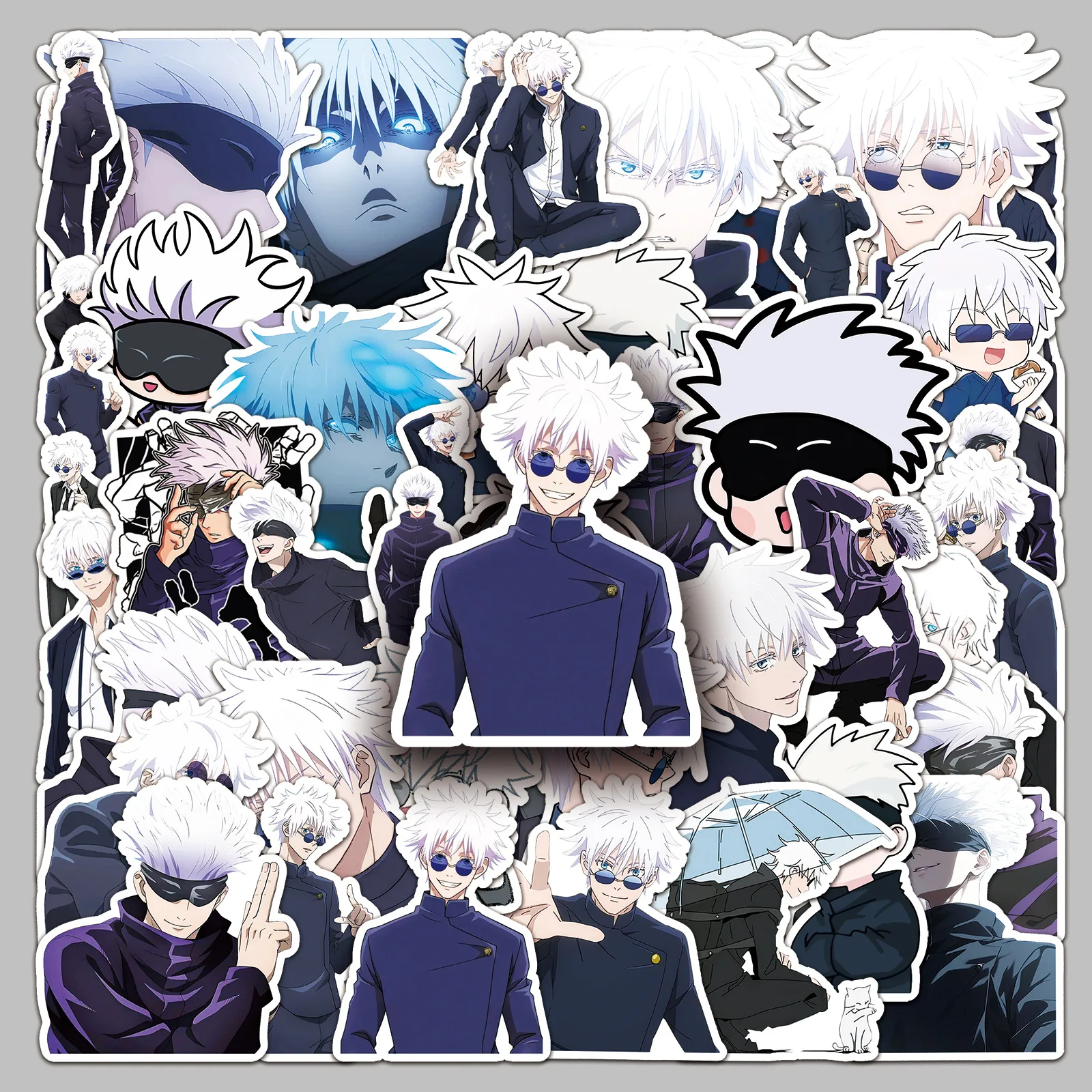 50 Stück/100 Stück Set Jujutsu Kaisen Anime Itadori Yuji Gojo Satoru Figuren Niedliche Cartoon Diy Aufkleber Tagebuch Fans Peripheriegeschenk