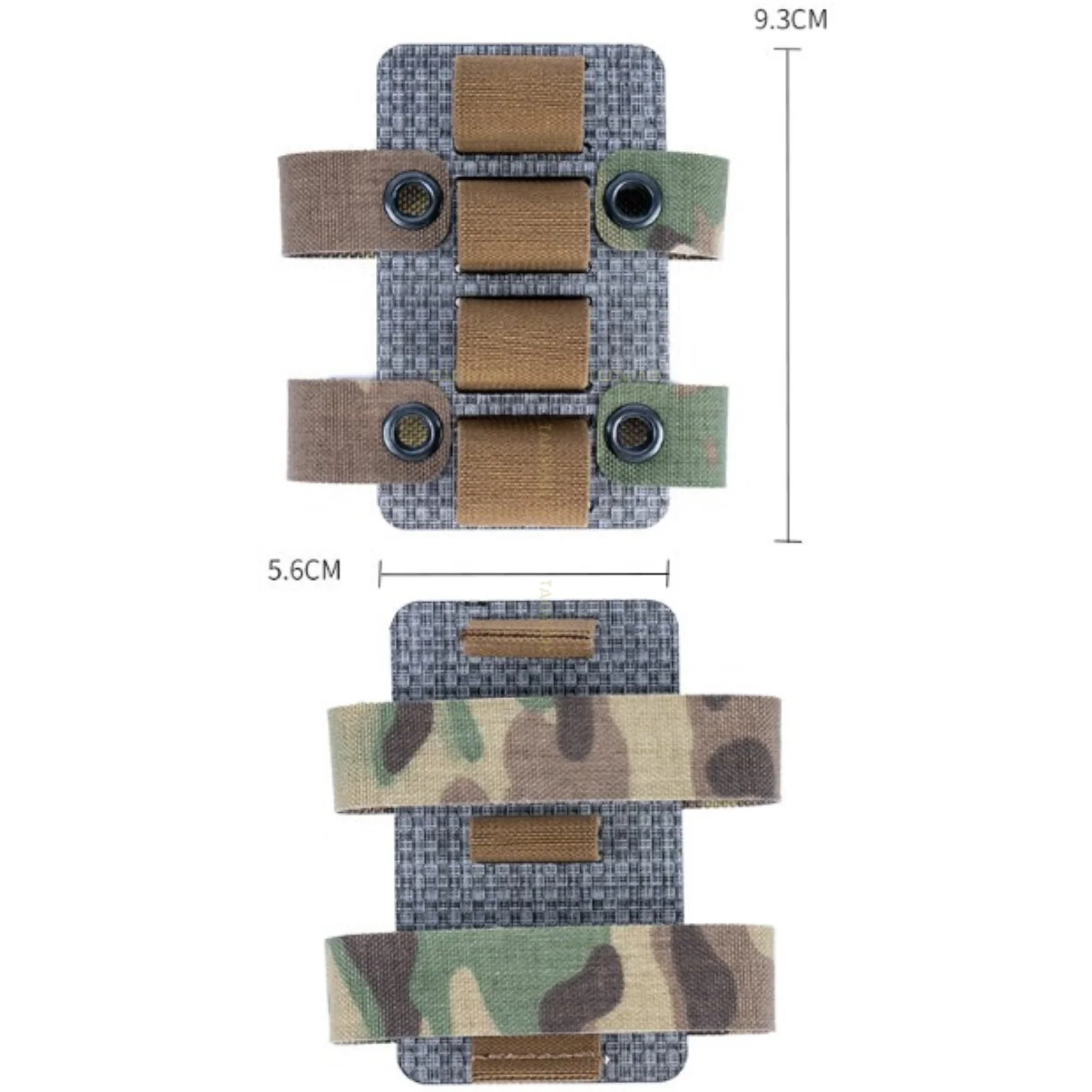 4 Rounds 12GA Shotgun Shell Sleeve Holder MOLLE Hanging Panel for Tactical Airsoft Single Rifle 55.6 Magazine Pouches view 4