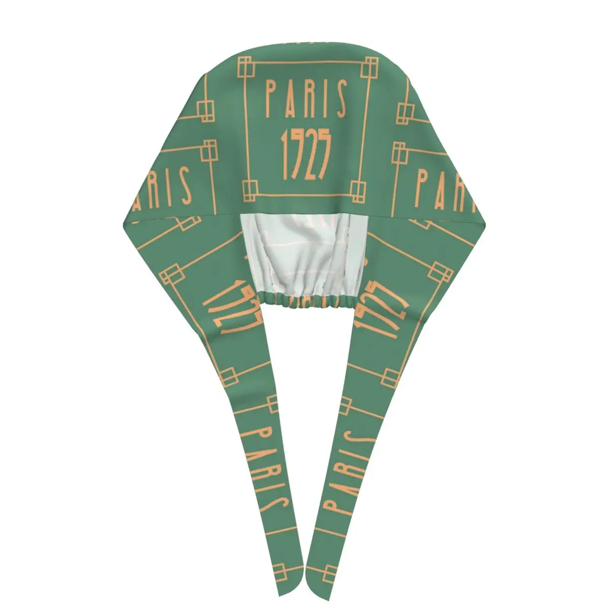 Czapka chirurgiczna w stylu Art Deco, zielona, dla lekarza, regulowana, dla kobiet i mężczyzn, czapka pielęgniarska dla dentysty