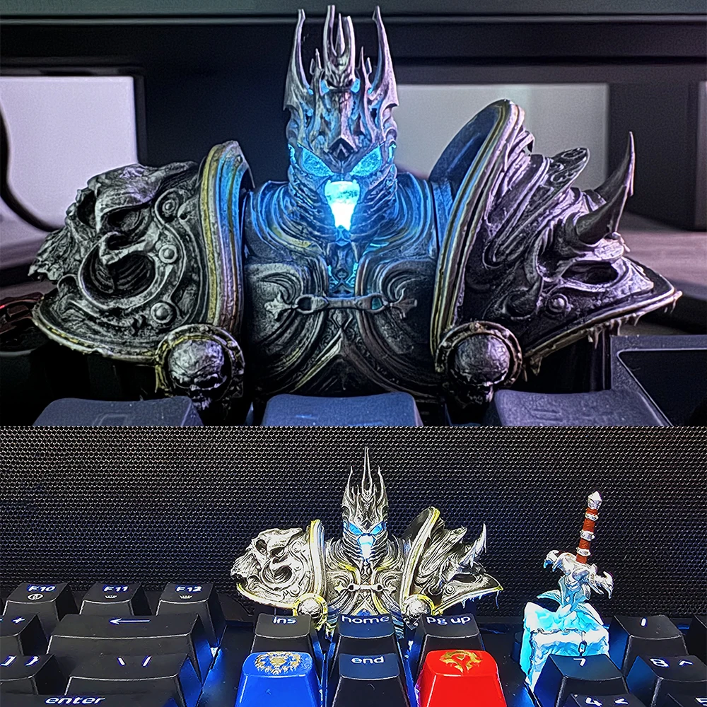 Mechanical Keyboard Gaming Keycaps 3D Print Lich King Customize Personalized Keycap Gifts No Backlit Resin Key Caps Keyboard DIY