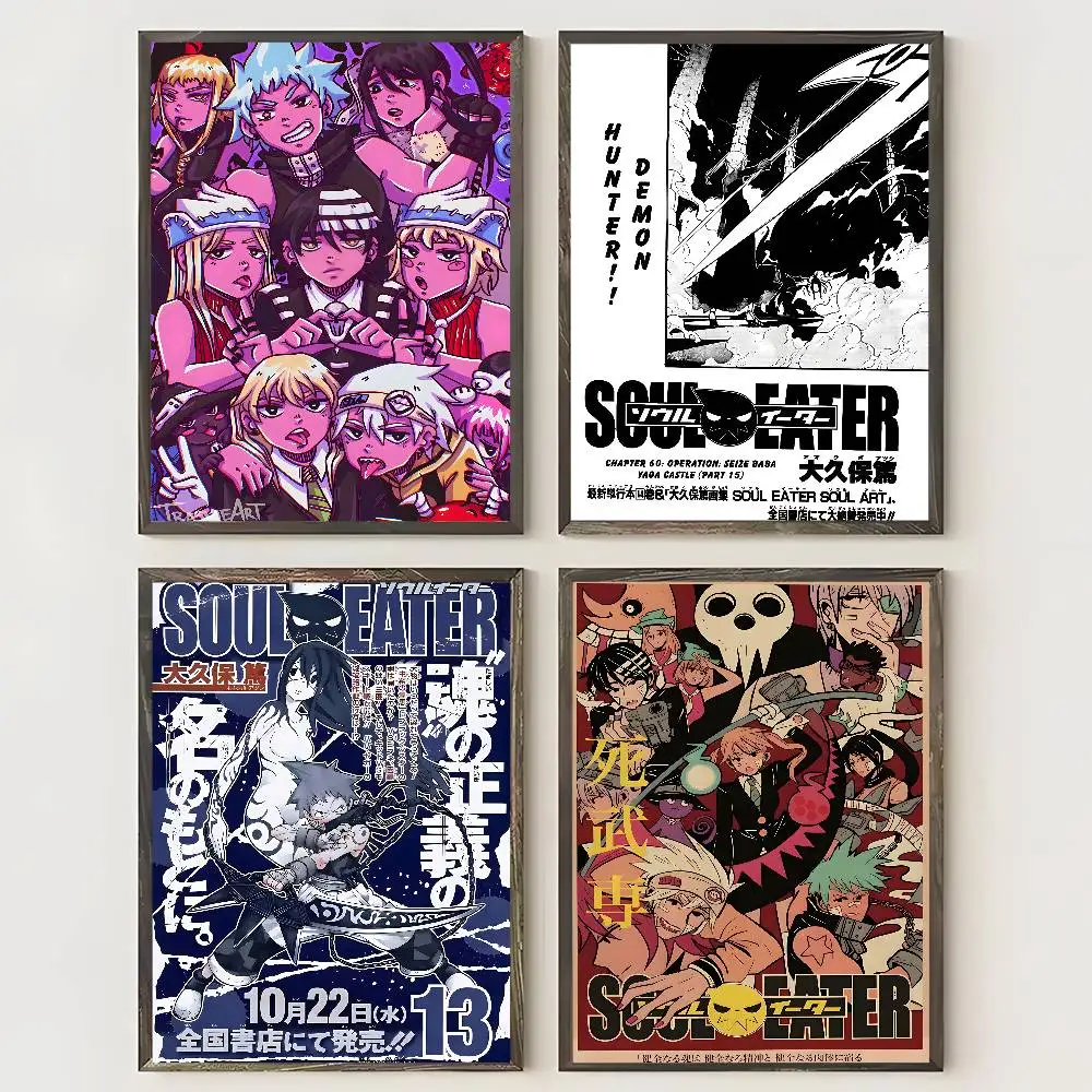S-Soul E-Eater Anime Cool Poster painting poster with prints Home bedroom living room decoration gift