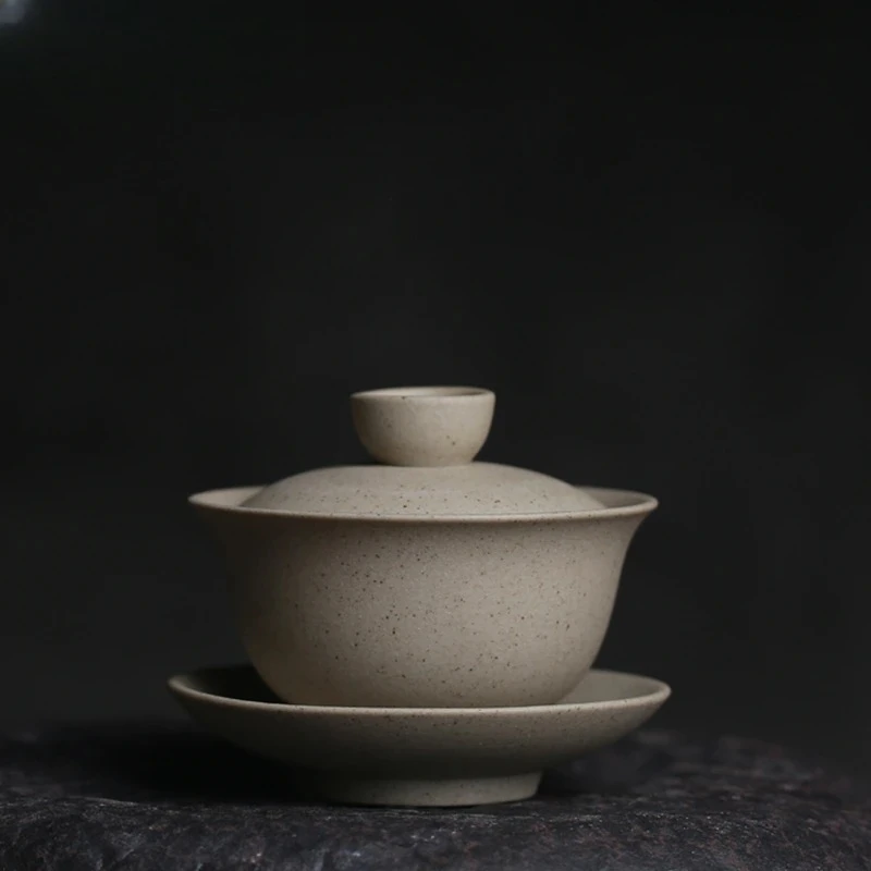 

Мини 100 мл Gaiwan для чая, твердая керамическая посуда с крышкой, чайная посуда, дорожный чайный сервиз кунг-фу, китайские чашки, чашки Chawan