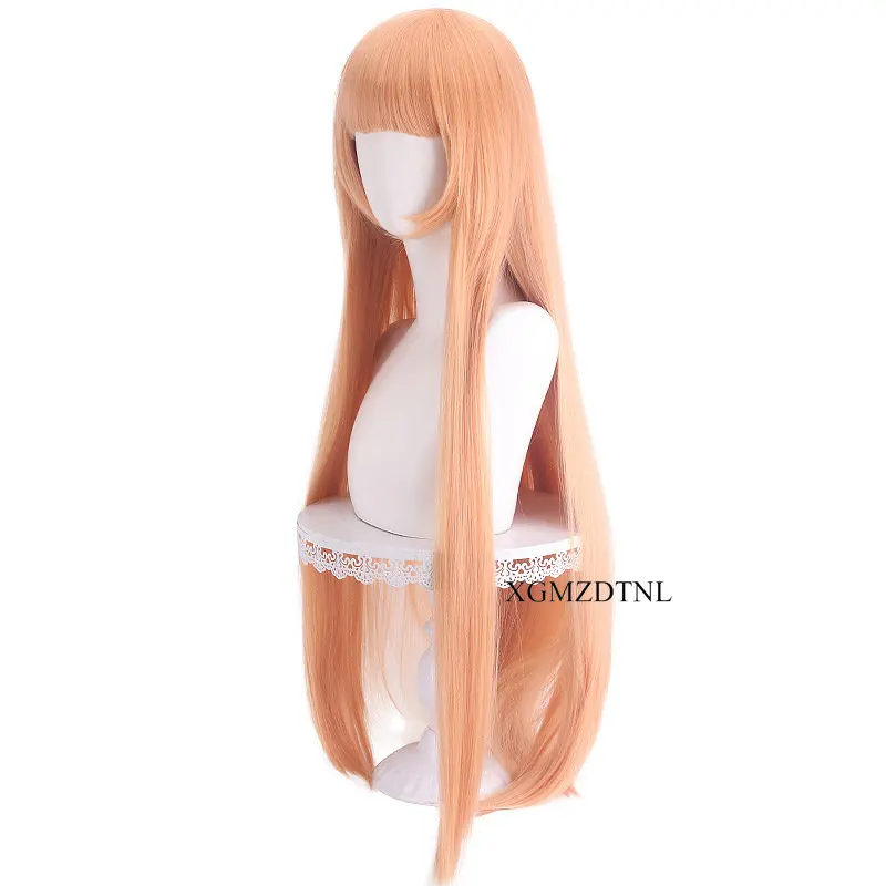 Shina Mahiru Cosplay Wig The Angel Next Door Spoils Me Rotten 100cm Long Mixed Blonde Wig Heat Resistant Fibre Wig +Free Wig Cap