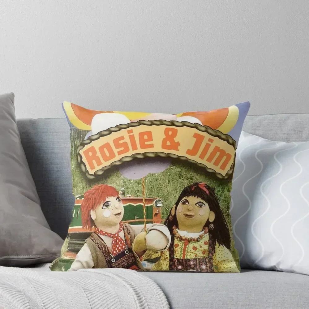 Rosie and jim Throw Pillow Throw Pillow Elastic Cover For Sofa pillow