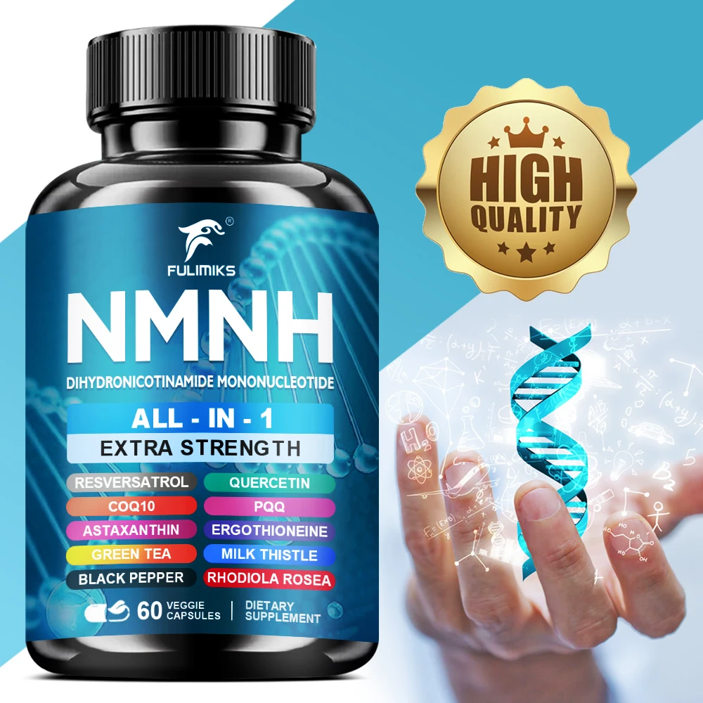 

NMNH Supplement Capsules, Boost NAD+ Levels, for Anti Aging, Energy, Focus, Support Healthy Cellular, Non-GMO
